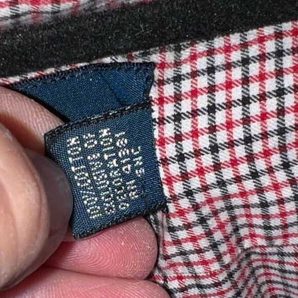 Ralph Lauren Shirt Men 17 32/33 Red Black Check Classic Fit Preppy Long Sleeve - Picture 7 of 10